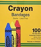 Bandages, Crayon Strips, Adhesive, 100/BX (AGPCRA5261) Category: Bandages and Dressings