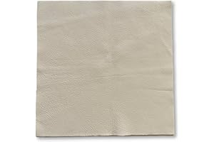 THE TANNERY NYC Natural Grain Cow Leathers: 12'' x 12'' Pre-Cut Leather Pieces (Off White, 1 Piece)