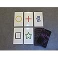 1PK E02C Low Cost Zener Style UNMARKED ESP Testing Cards - not Marked - not a Magic Trick