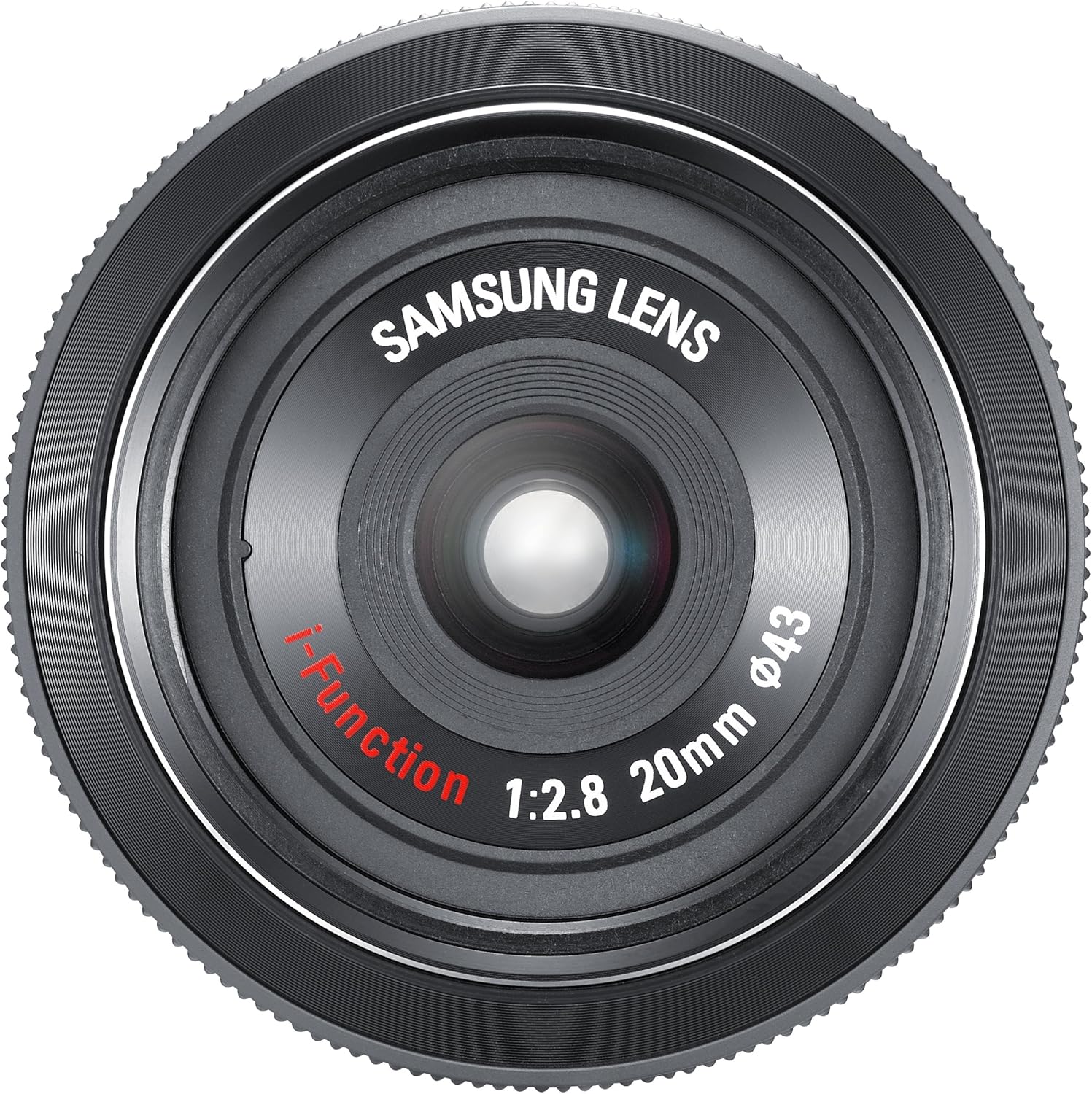 【中古】Samsung 20mm NX パンケーキレンズ NXシリーズカメラ用。 Samsung 20mm F/2.8 Wide Angle Lens For Samsung NX Cameras - (Black