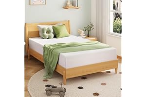 EGOHOME 6 Inch Twin Mattress for Kids, Memory Foam Mattress with Cooling Green Tea Gel, Relieve Pressure with Medium Firm Support, CertiPUR-US Certified, 75''L x 38''W, White