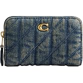 Coach Essential Small Zip Around Card Case with Quilting