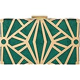CARIEDO Women Evening Bag Elegant Clutch Purse Exquisite Velvet Metal Hollow out Handbags Prom Wedding Party