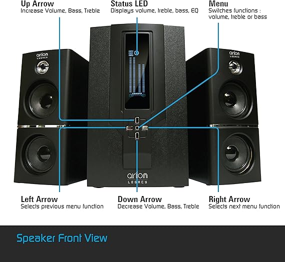 arion legacy studio quality 2.0 speakers