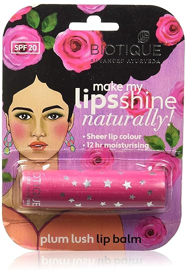 Biotique Bio Plum It Lip Balm, 4g