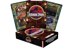 AQUARIUS Jurassic Park Playing Cards - Jurassic Park Themed Deck of Cards for Your Favorite Card Games - Officially Licensed Jurassic Park Merchandise & Collectibles, 2.5 x 3.5