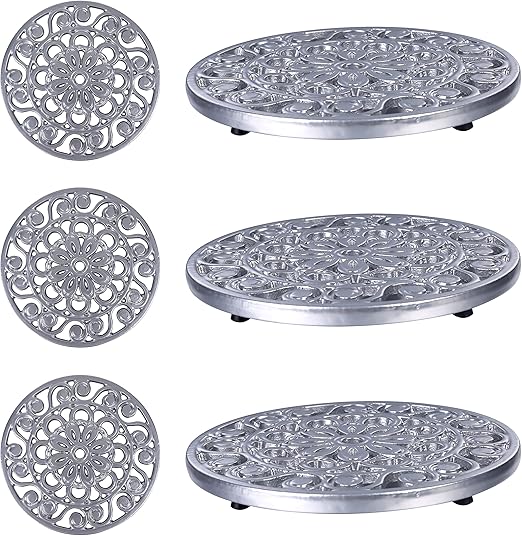 Amazon Com Trademark Innovations Set Of 3 Decorative Cast Iron