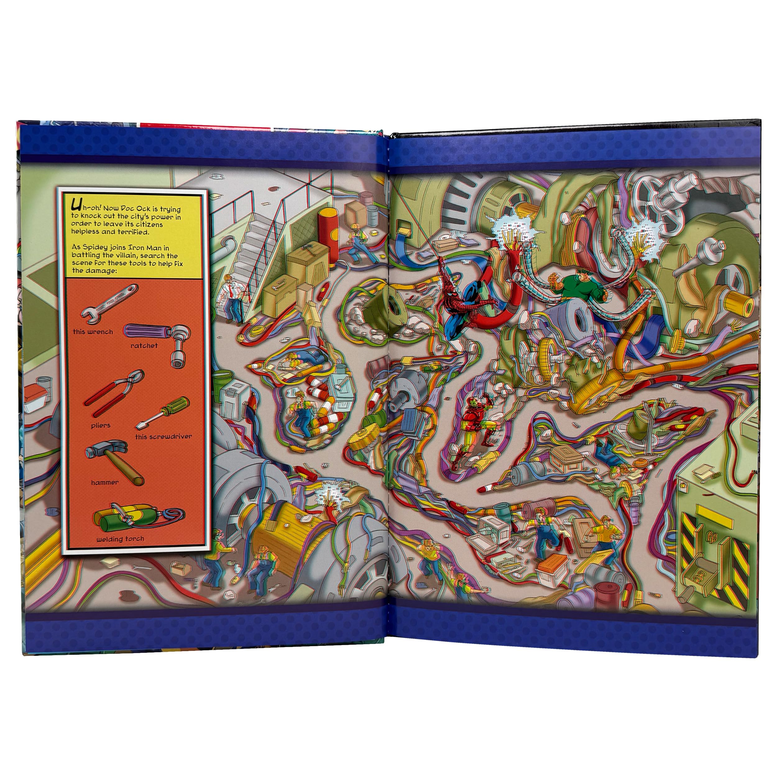 Marvel Spider-man, Avengers, Guardians of the Galaxy, and More! - 3D Look and Find Activity Book! - Iron Man 3D Glasses Included! - PI Kids Marvel Spider-man, Avengers, Guardians of the Galaxy, and More! - 3D Look and Find Activity Book! - Iron Man 3D Glasses Included! - PI Kids Hardcover