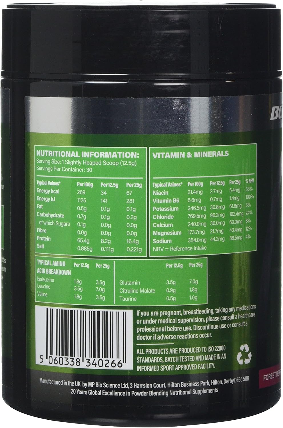 Boditronics BCAA Intracell Xtra, Branched Chain Amino Acid Supplement with Vitamin B6 & B3, Immune Booster, Electrolytes - Image 4