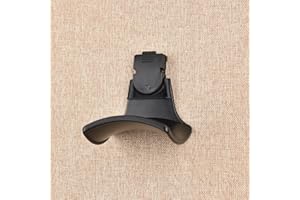 ONSOGI Fabric Wall Headphone Stand for Office, Cubicle Headphone Holder for Work Decor, Space-Saving Hanger Cubicle Accessories for Women Men Desk Organizer, Black (1 Pack)