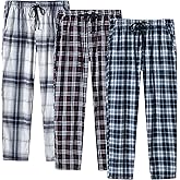 Womens Cotton Pajama Pant with Pocket Plaid Lounge Bottom Home Casual Loungewear Sleepwear Pjs Pant
