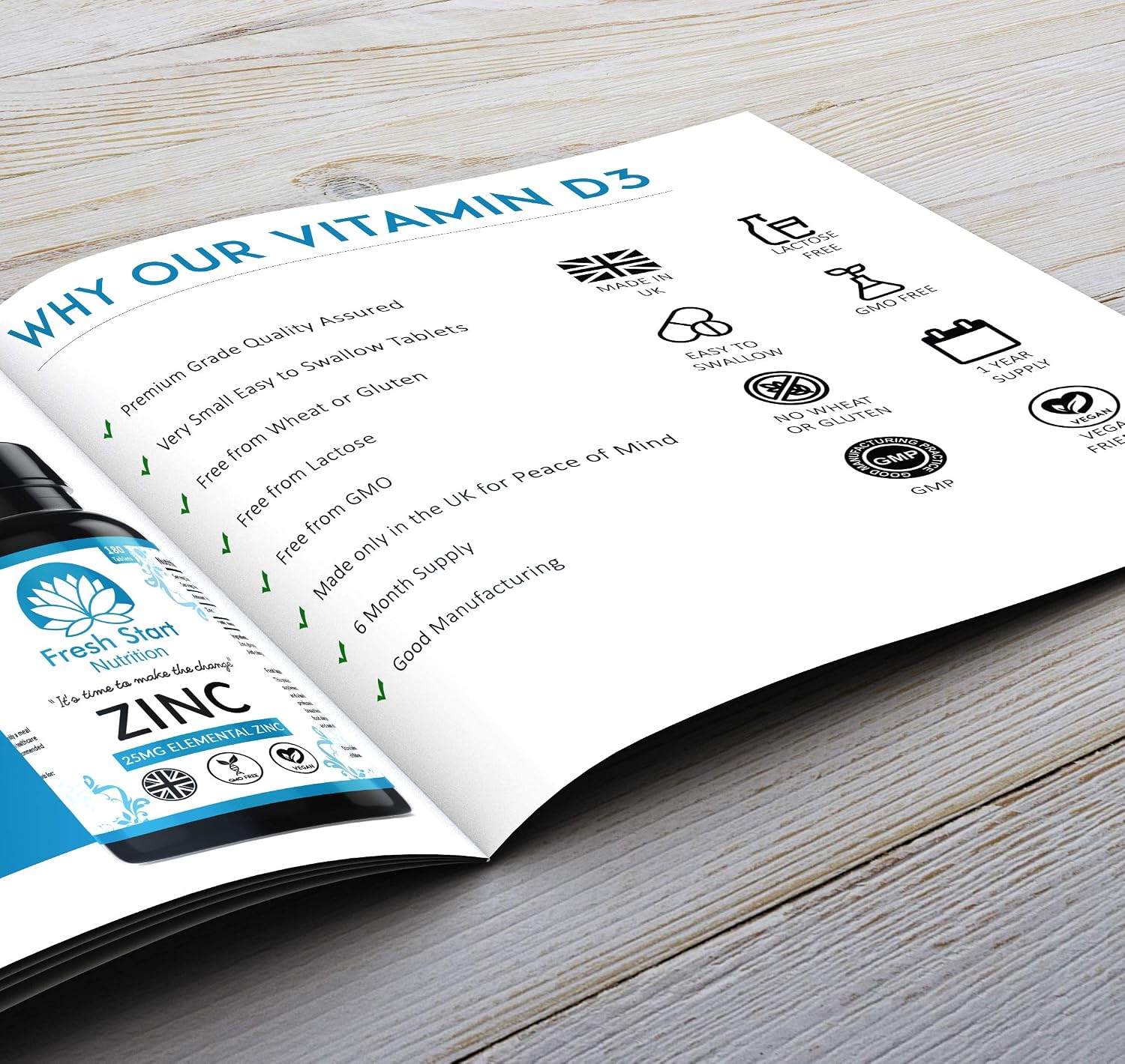 Zinc Tablets 25mg, Zinc Tablets High Strength for Maintenance of Normal Immune System Hair, Skin - Image 5