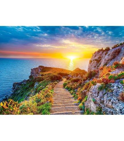 1000-Piece Sunset Nature Jigsaw Puzzle For Adults - Scenic Landscape, Challenging & Fun For Family Game Nights (27.5x19.6 Inches) - View #2
