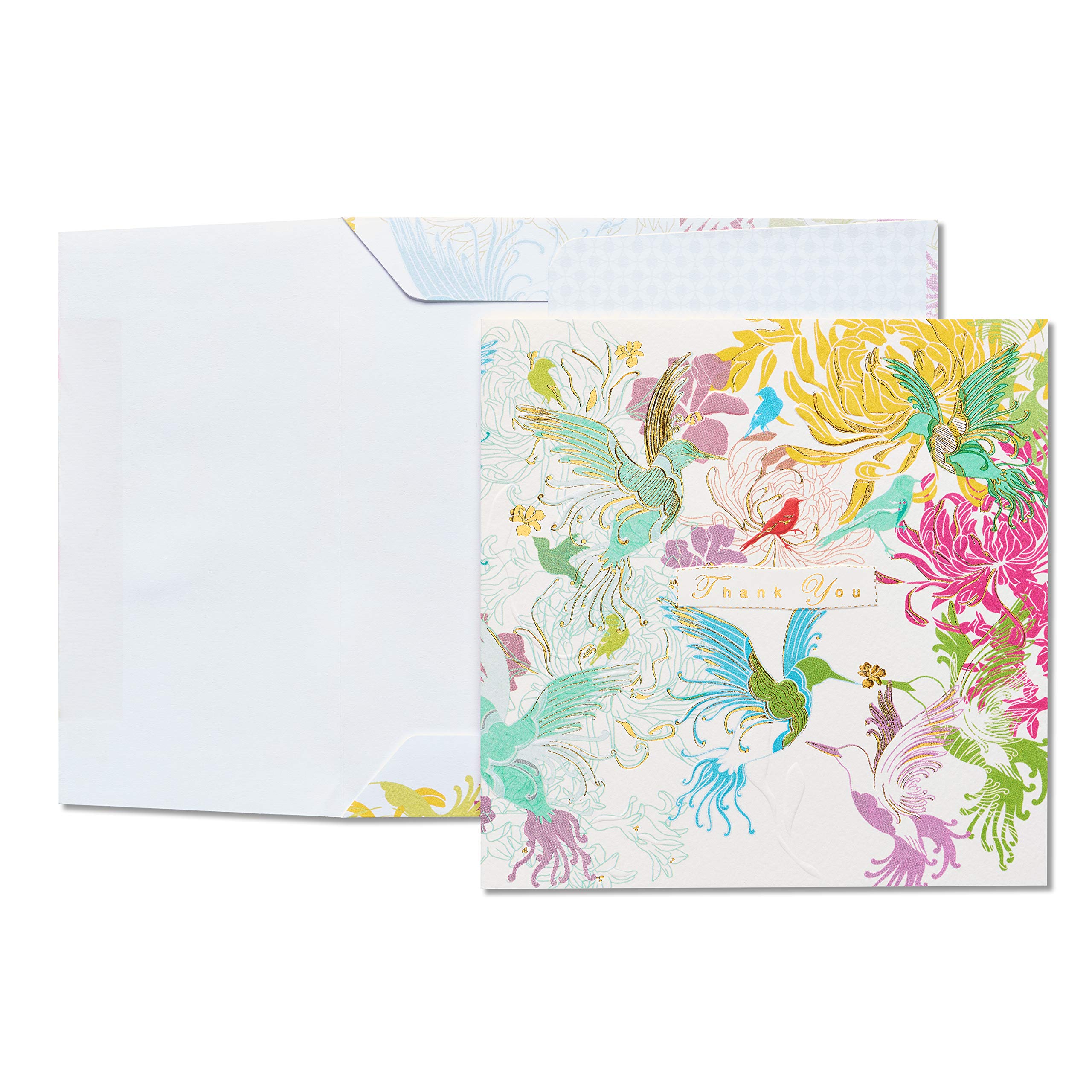 Papyrus Blank Thank You Card (Hummingbirds)