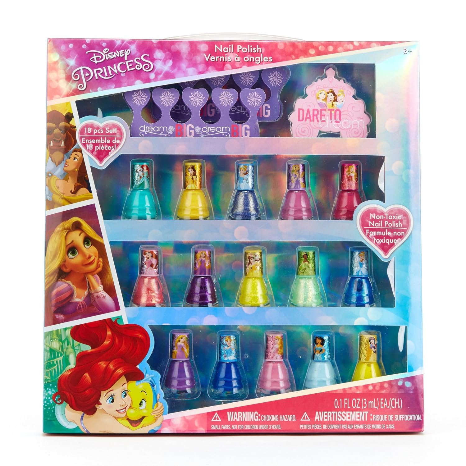Peel Off Nail Polish Set 18 Pc Kit Kids Girls Gift Beauty Dress Up