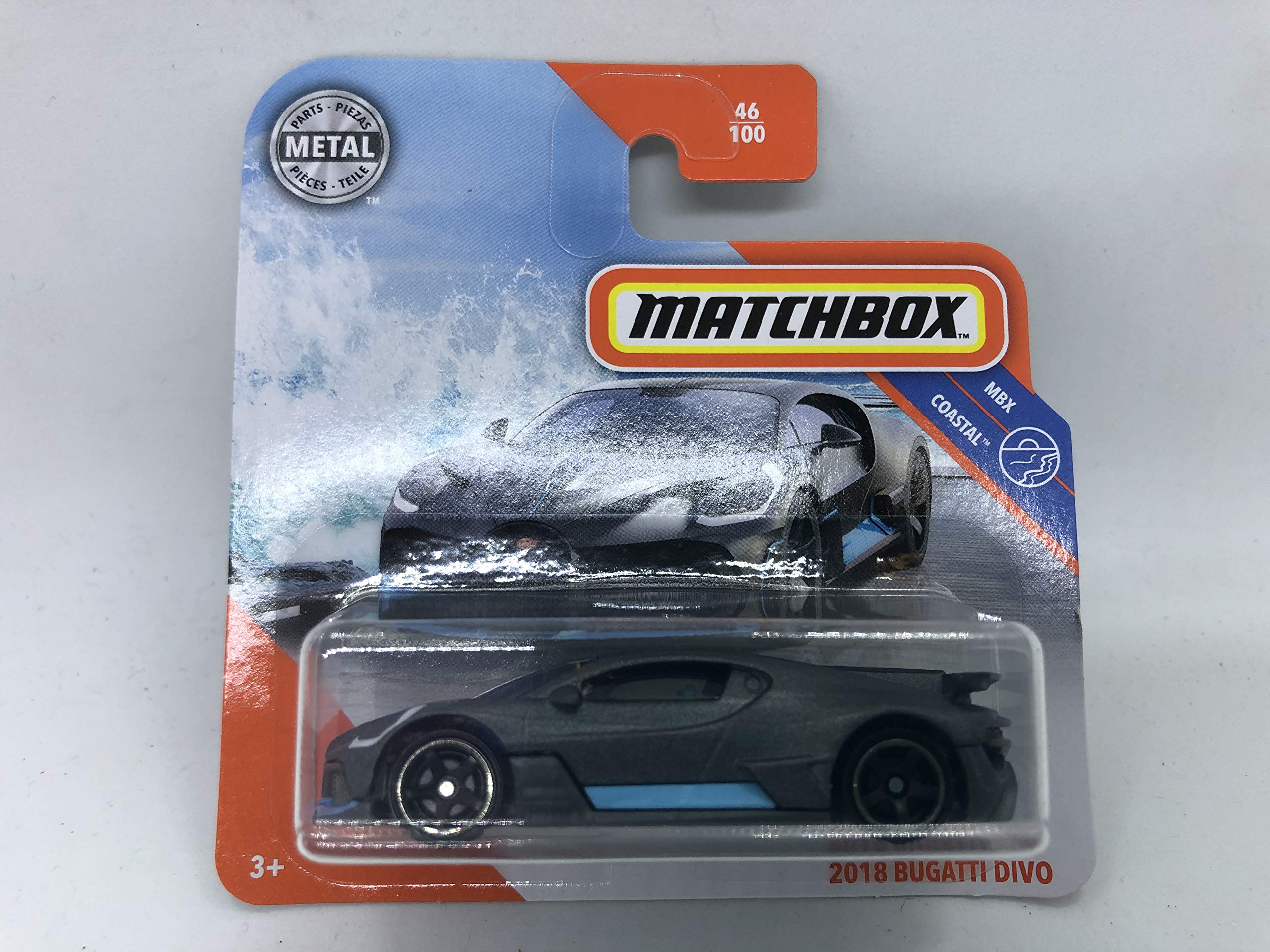 Matchbox Metal 46/100 2018 Bugatti Divo (Short Card) MBX Coastal