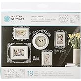 Martha Stewart Crafts Chalkboard Stencils Sheets (9 by 7.5-Inch), 33547 Calligraphic Corners (Set of 2)