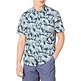 Amazon Essentials Slim-Fit Men's Short Sleeve Button Down Shirt