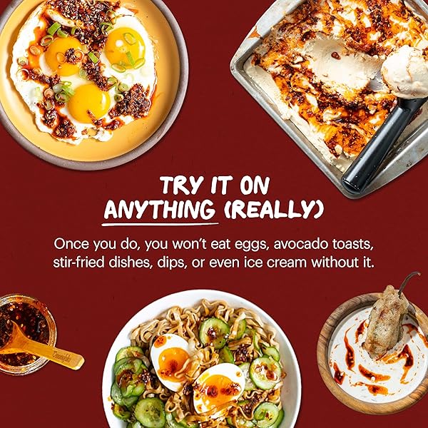 MOMOFUKU HOT HONEY CHILI CRUNCH BY DAVID CHANG 7.7 OZ, OIL WITH PREMIUM WILDFLOWER HONEY, GARLIC AND SHALLOTS, CHILI CRISP FOR COOKING, AS SAUCE OR TOPPING