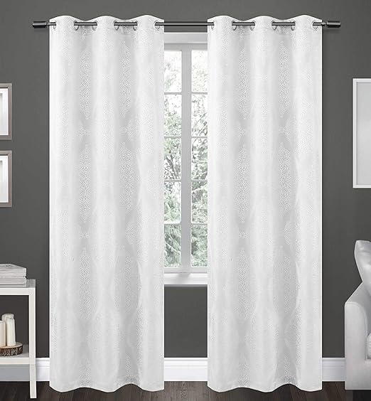 Amazon Com Sally Textiles Haley Double Window Panel White Home