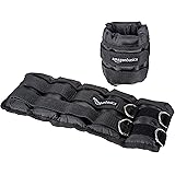 Amazon Basics Adjustable Ankle Weights for Fitness Exercise Training