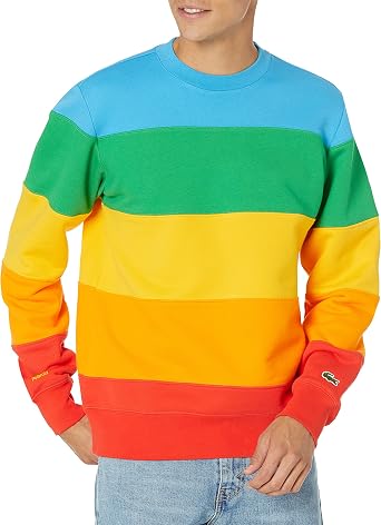 Amazon.com: Lacoste Polaroid Colorblock Sudadera de manga larga para  hombre: Clothing