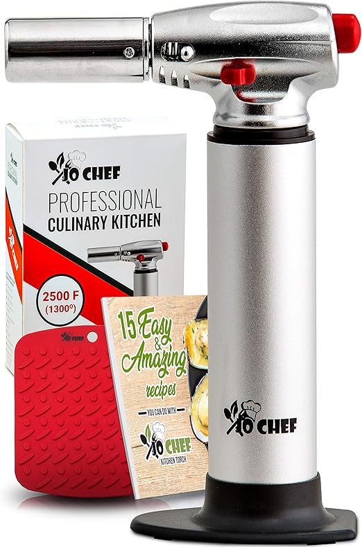 Amazon Com Jo Chef Kitchen Torch Blow Torch Refillable Butane