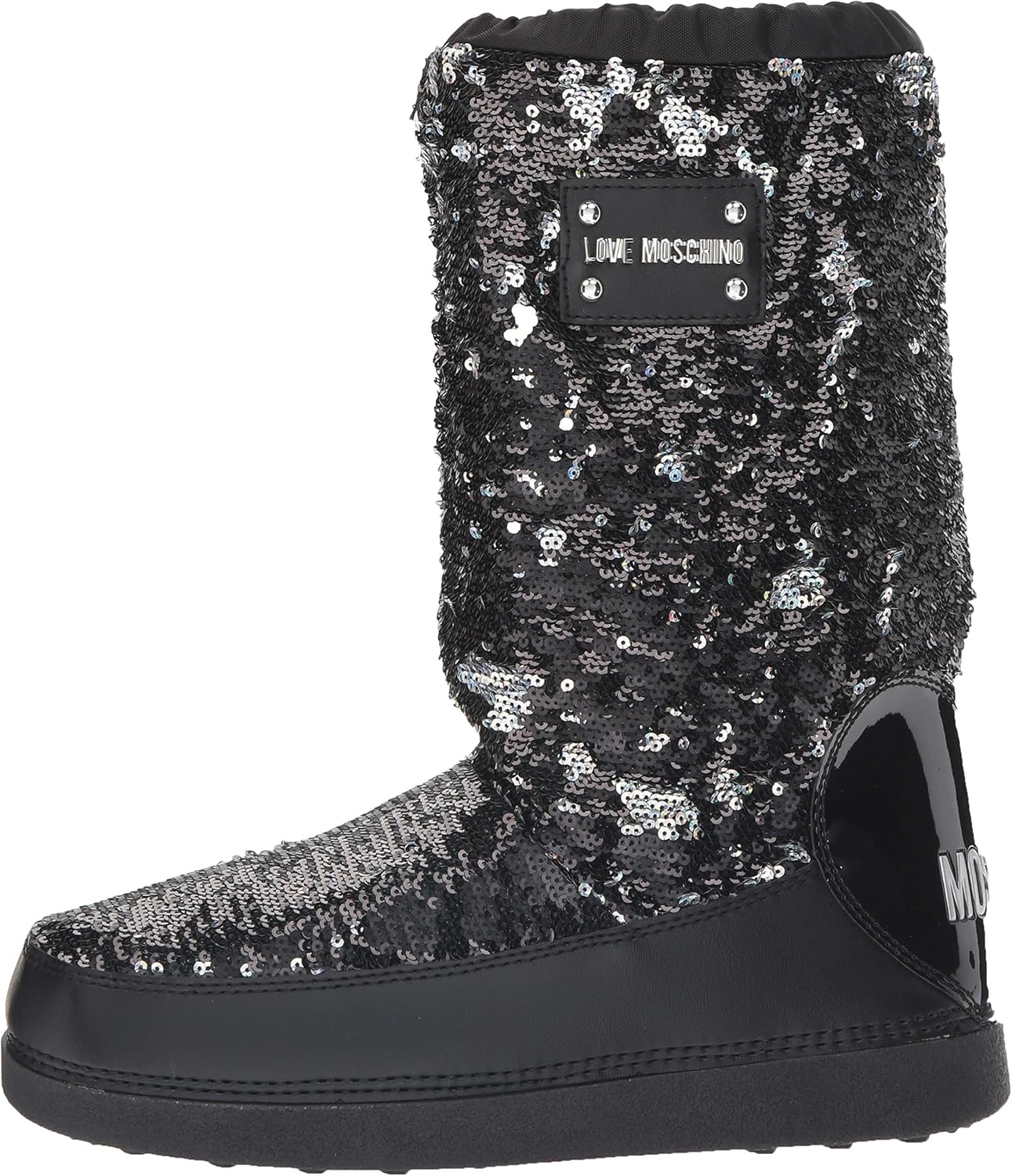 love moschino sequin snow boots