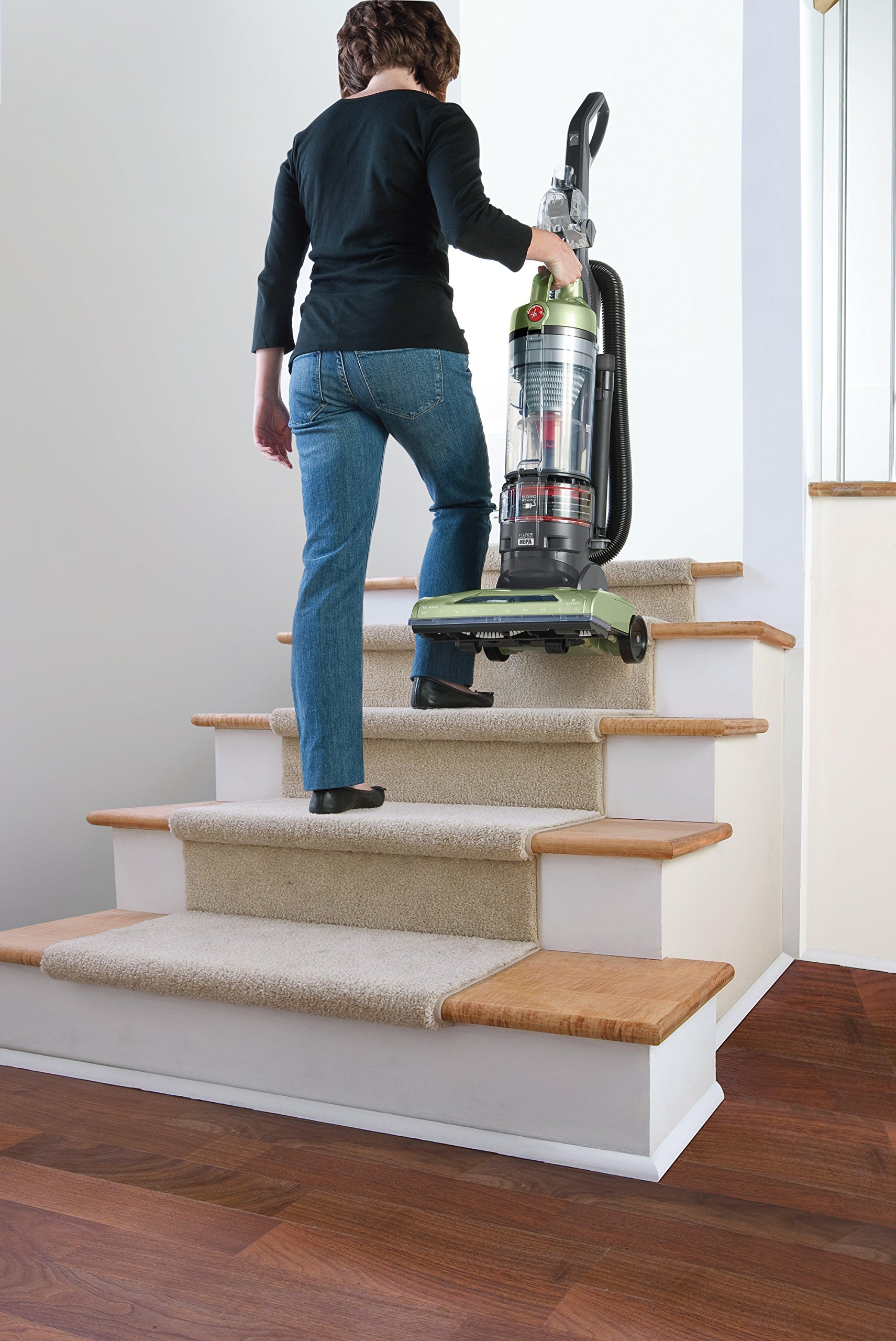 Hoover TSeries WindTunnel Rewind Plus Upright Vacuum Cleaner, with