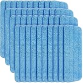 Gandeer 40 Pack Microfiber Mop Pads Machine Washable Flat Mop Head Replace | Reusable for Hardwood Floors and Hard Surfaces, Deep Scrubbing Design, Household Cleaning Replacement, Flat Head Compatible