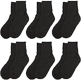 Jefferies Socks Girls 2-6X Seamless Turn Cuff 6 Pair Pack Socks