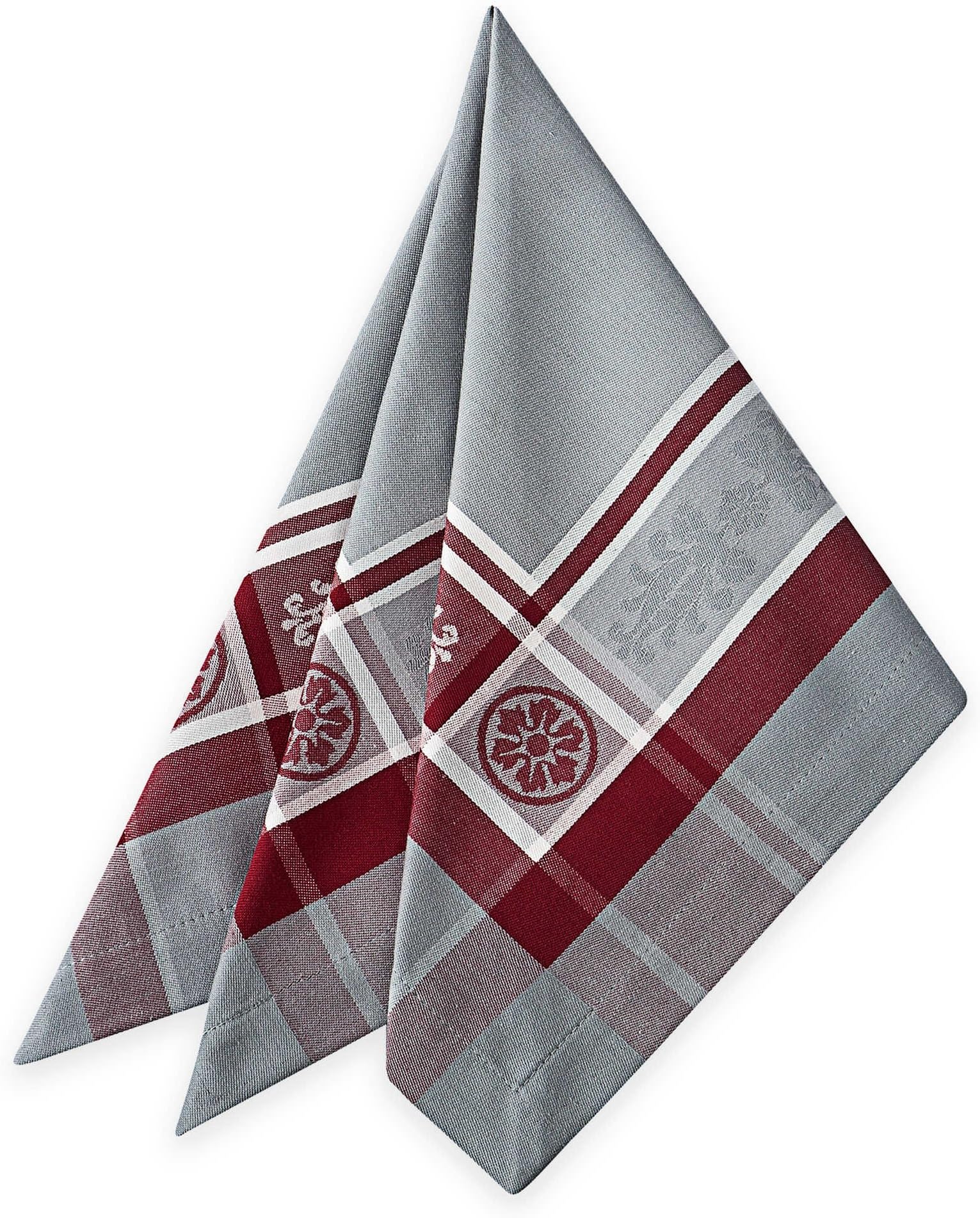 Waterford Wyman Holiday Ruby Damask Napkins-Set of 4
