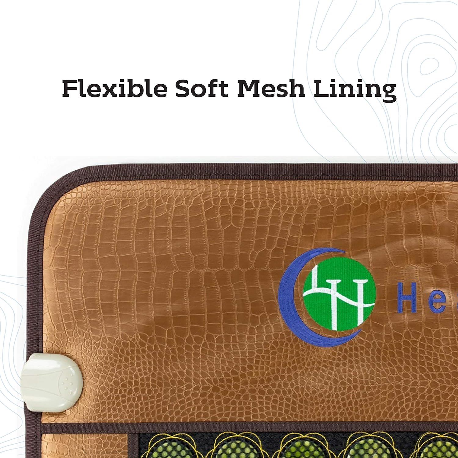 HealthyLine 3-in-1 Mesh Infrared Heating Pad - Full Body Effective Pain Relief - Flexible Mat, Adjustable Time - 154 of Jade Tourmaline Stone - 72" x 24": Health & Personal Care