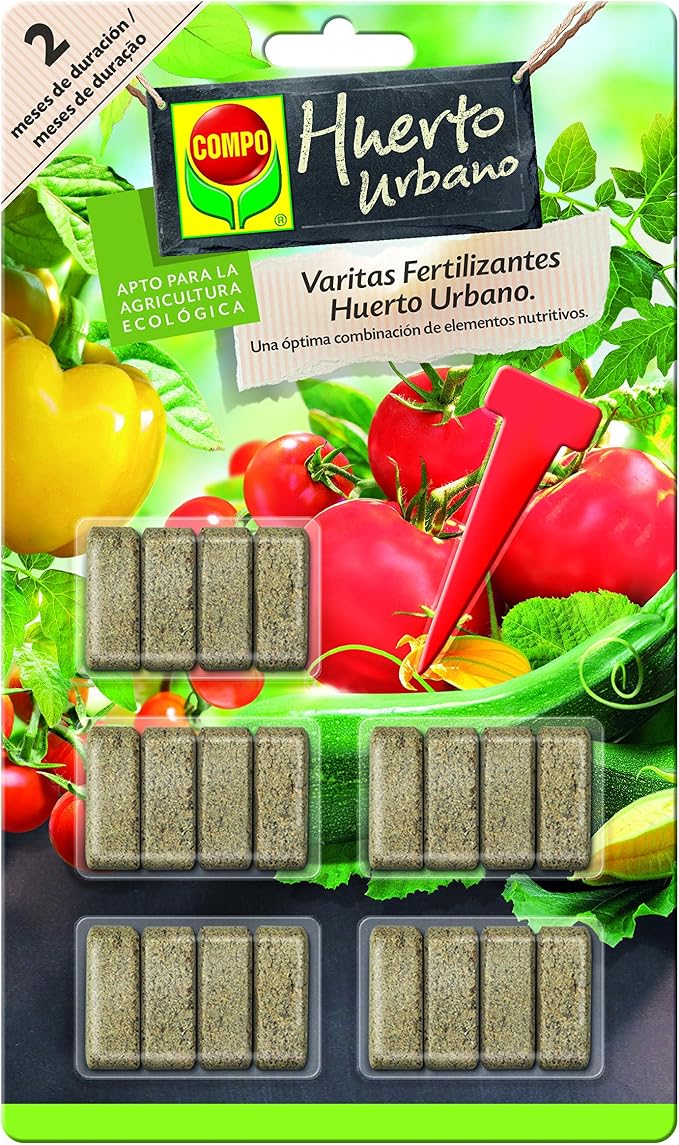 Compo Varitas Fertilizantes para Tomates y hortalizas de 2 Meses ...