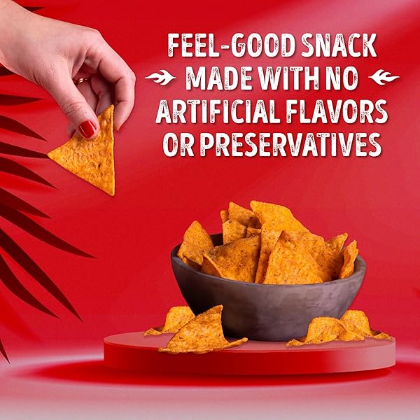 LATE JULY SNACKS, SCORCHIN’ SAUCE CORN TORTILLA CHIPS, 7.8 OZ. BAG