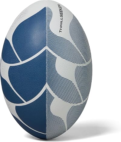 Canterbury Thrillseeker Play Rugby Ball White Blue 4
