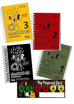 Das Ding 1+2+3 - der ultimative Liederbuch - Megapack ! ! ! (über 1200 Songs !) im Set mit Musik-Schubert Plektrum-Card© und 