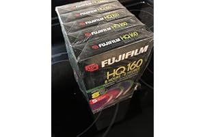 Fujifilm 5 Pack Black VHS Tape - 8 Hour Recording Capacity