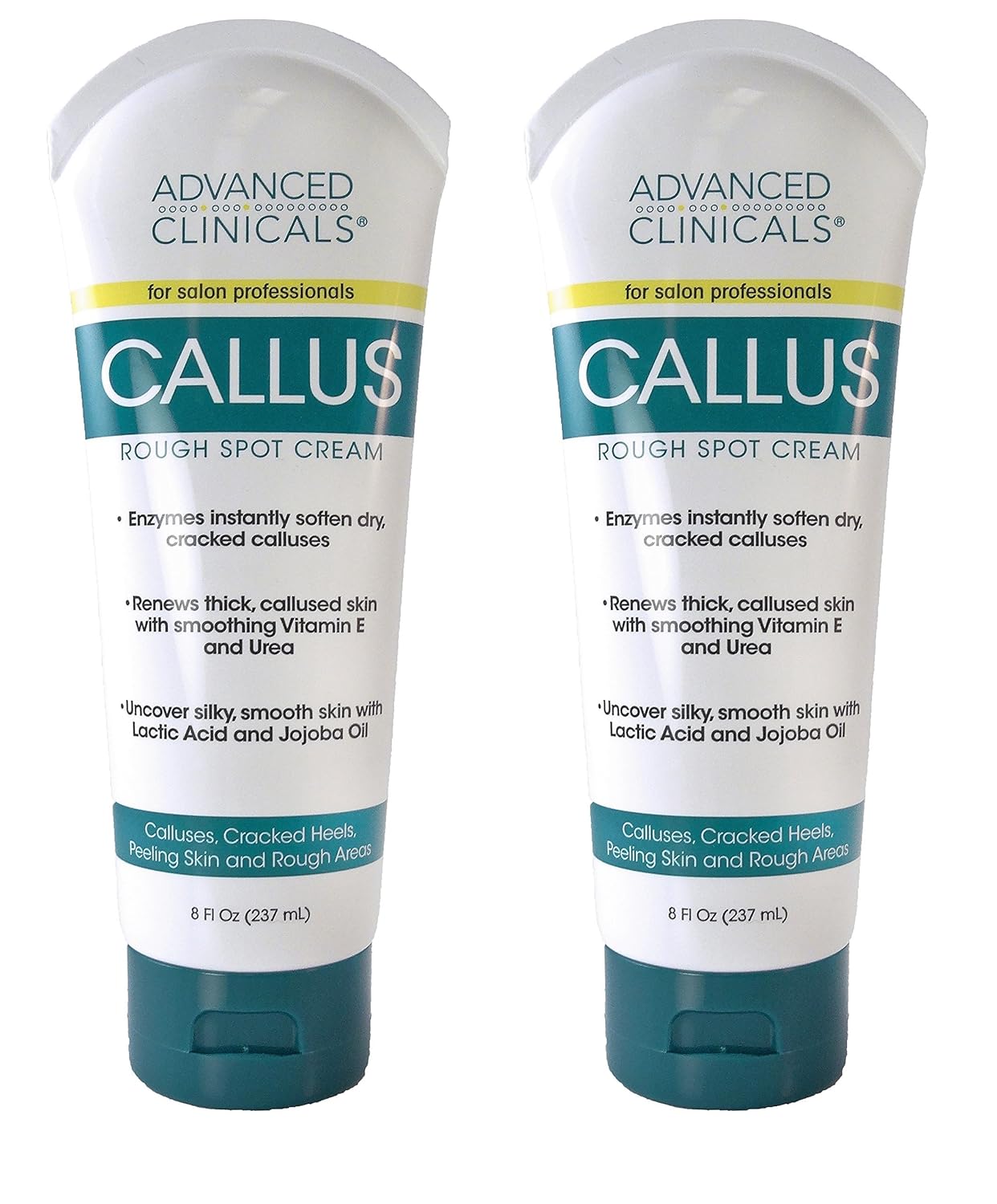Advanced Clinicals Callus Cream. Best Foot Cream for callus and rough spots. For Rough Dry Skin on Feet, Hands, Elbows. (8oz): Health & Personal Care