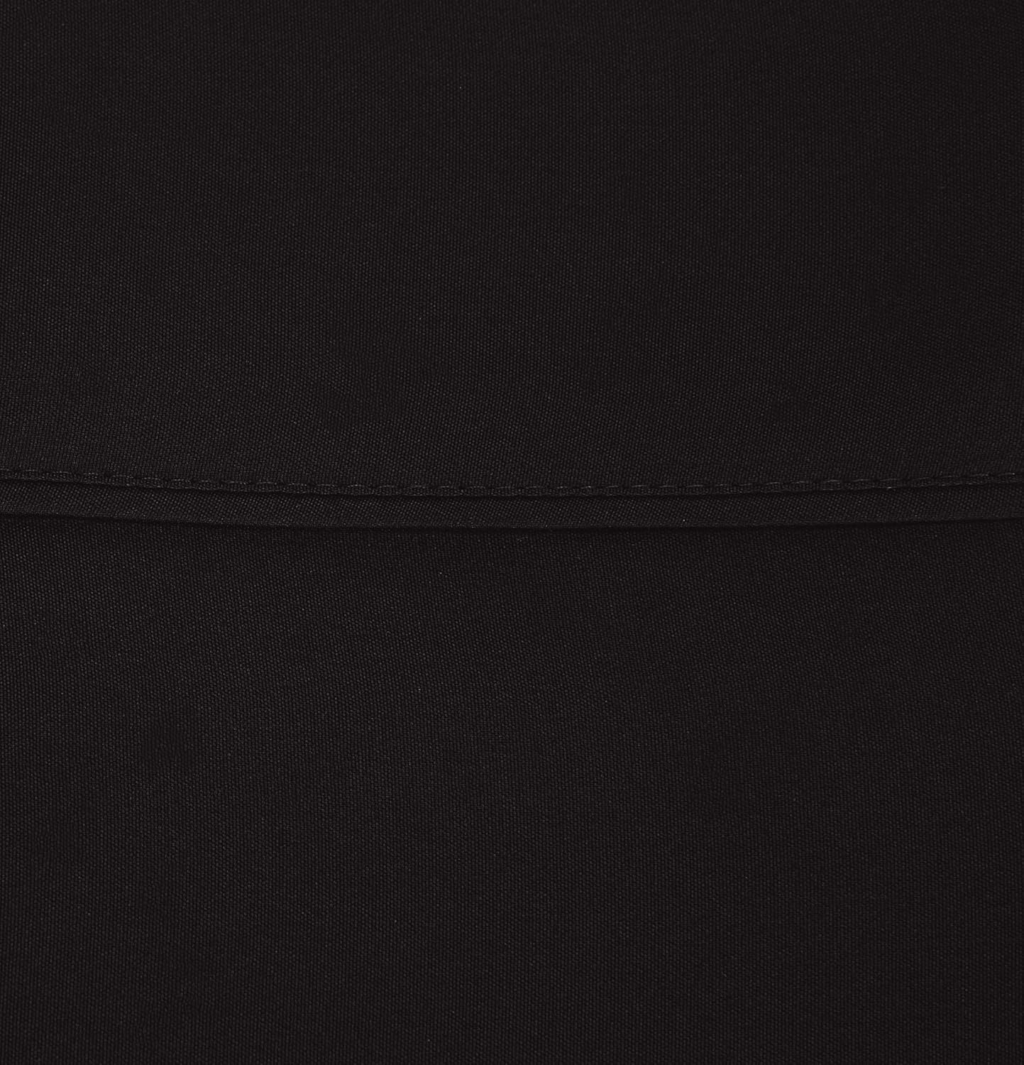 Basics Lightweight Soft Easy Care Microfiber Pillowcases - 2-Pack, Standard, Black: Home & Kitchen