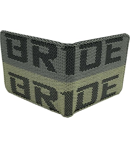 BRIDE Style Gradation Logo Stitched Wallet - Racing Red - Fabric Bi-Fold - New With Tags