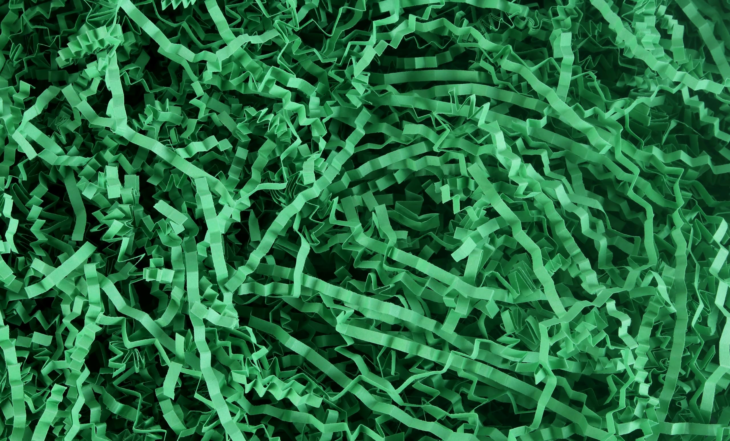 Sansam Crinkle Cut Paper Shred Filler, 1.1 LB Green