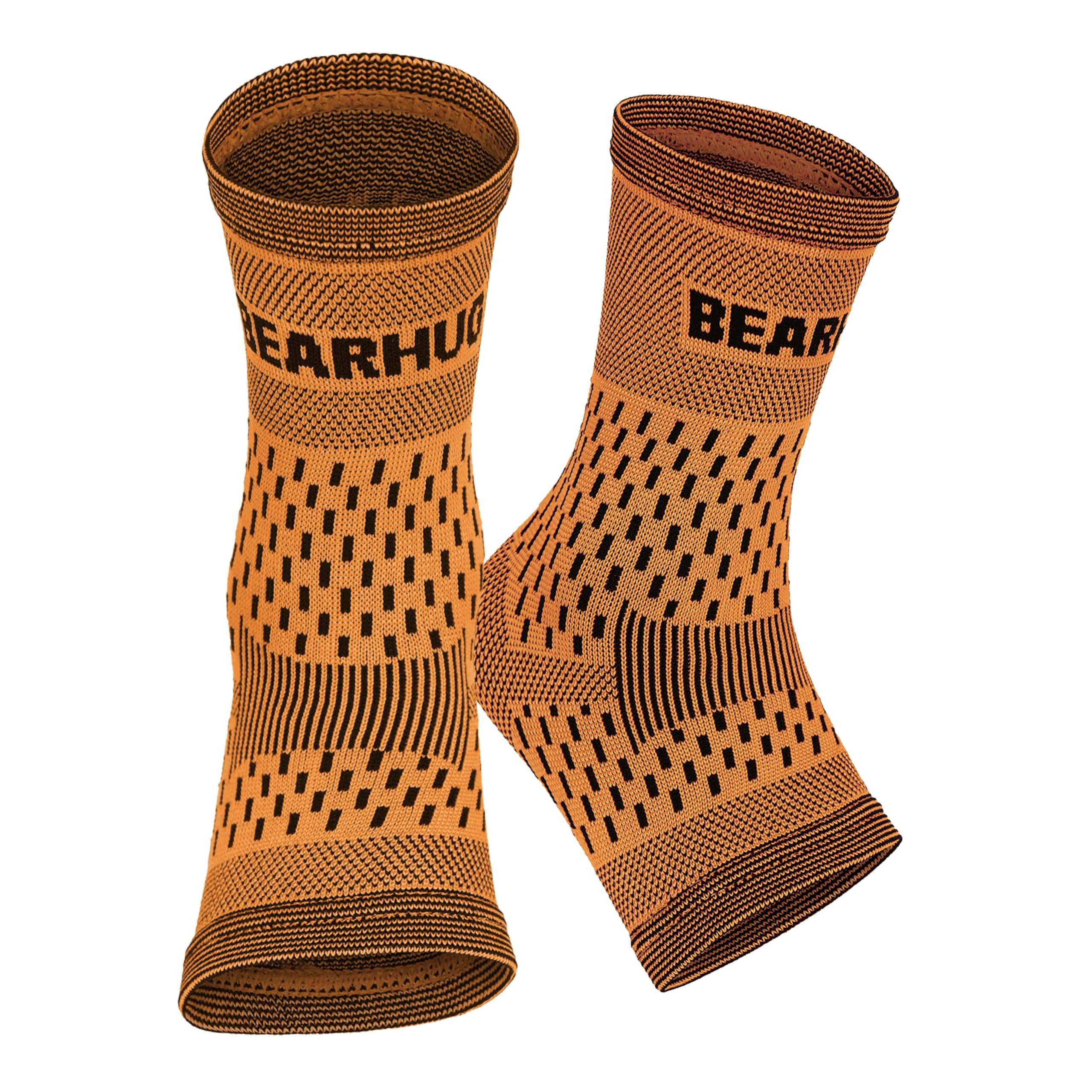 Bearhug Twin Pack Ankle Support for Men and Women - Ankle Brace for Sprained Ankle, Ligament Damage and Achilles Tendonitis Support - Bamboo Ankle Strap for Sports, Running, Gym, XXL