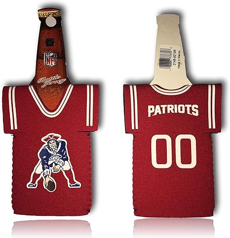 New England Patriots Throwback Jersey Red Bottle Suit Holder Cooler Amazon Co Uk Sports Outdoors