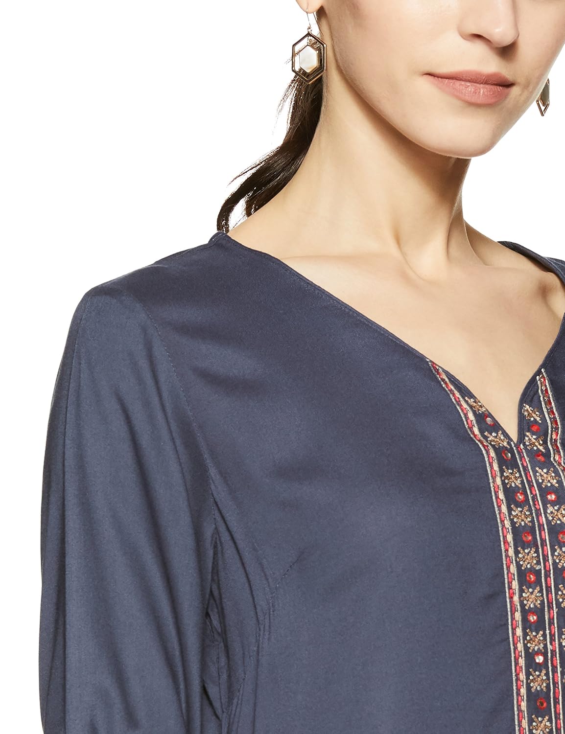 biba women's straight salwar suit set