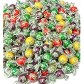 Jaw Breakers Hard Candy Assorted Fruit Flavors 1 lb Individually Wrapped | Flavors include Lemon Lime Orange Grape Strawberry. Nostalgic Retro Candies