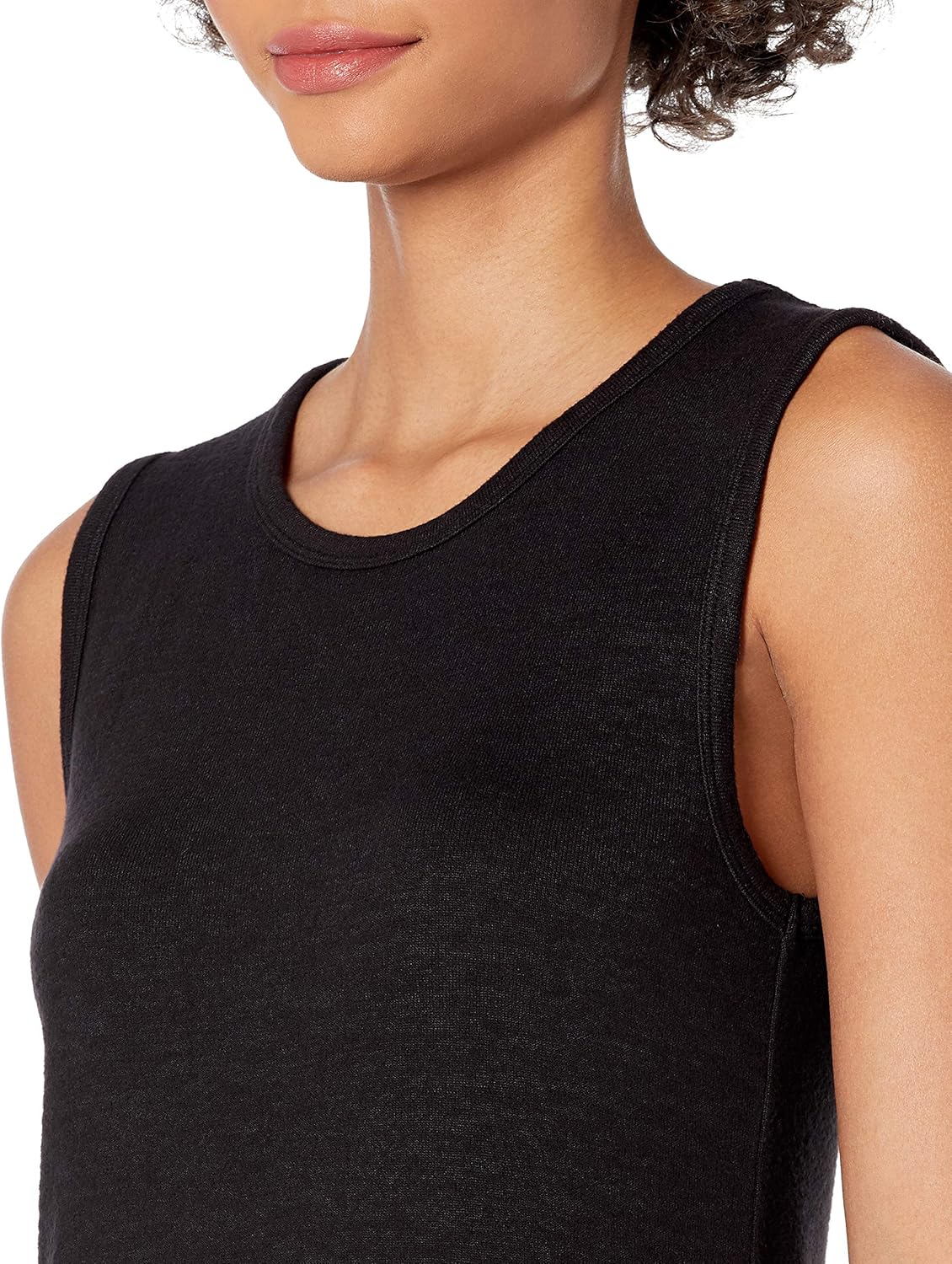  Brand - Daily Ritual Women's Cozy Knit Muscle Sleeve Dress: Clothing