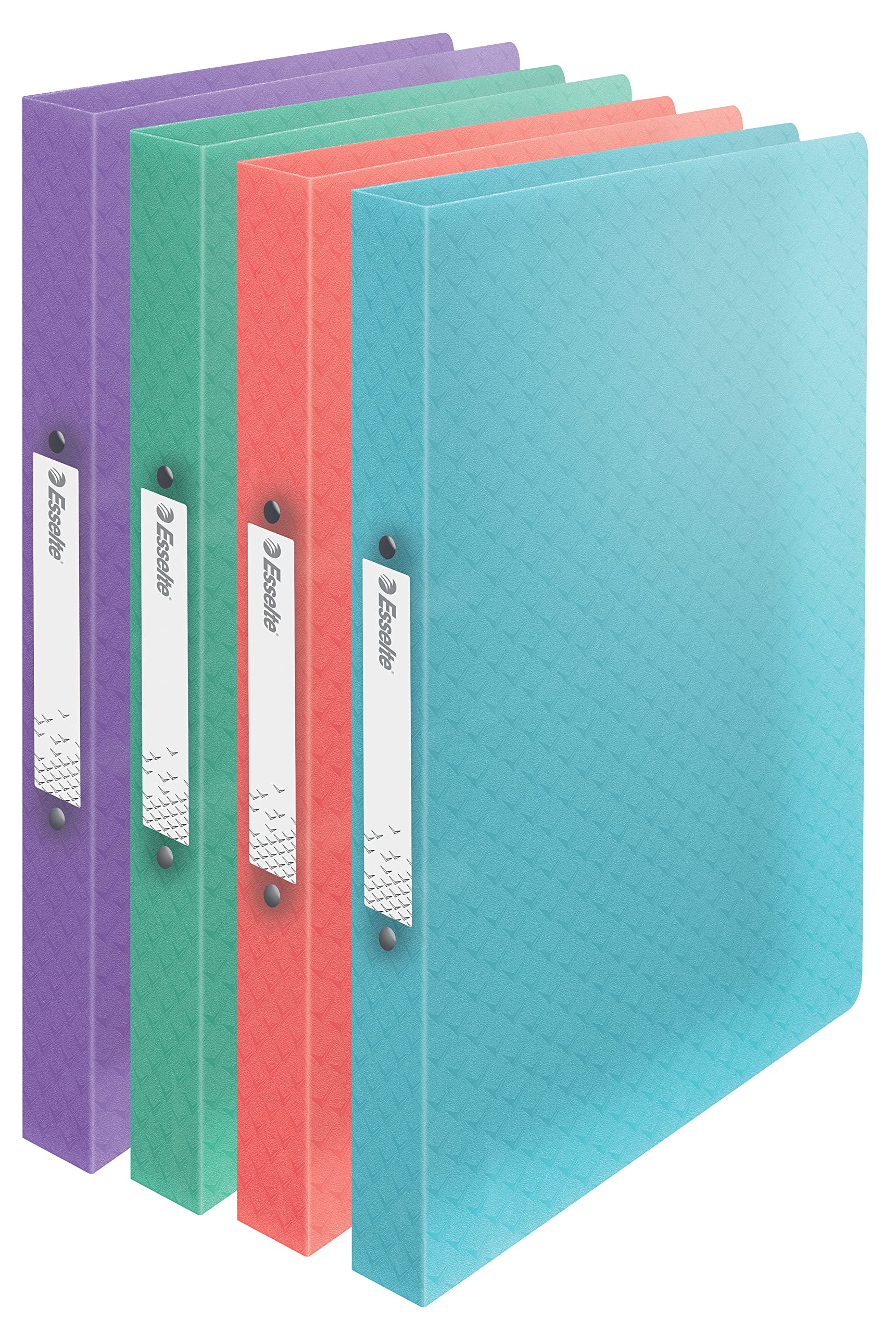 Esselte - Ring binders, 140 sheet capacity, 20 mm back, A4 ring binder with 2 rings, soft cover (1 piece)