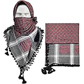 Micoop Large Size Premium Shemagh Scarf Arab Military Tactical Desert Scarf Wrap(48 by 48 inches)