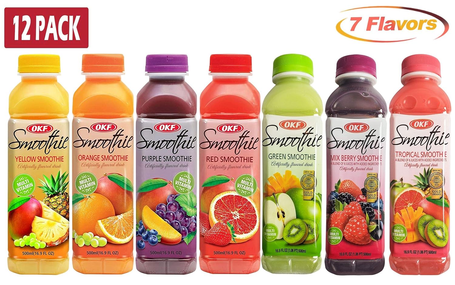 OKF Smoothie, Multi Vitamin Premium New Drink, 16.9 Fluid